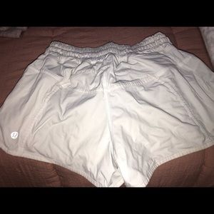 White lululemon shorts